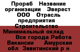 Прораб › Название организации ­ Эверест, ООО › Отрасль предприятия ­ Строительство › Минимальный оклад ­ 80 000 - Все города Работа » Вакансии   . Амурская обл.,Завитинский р-н